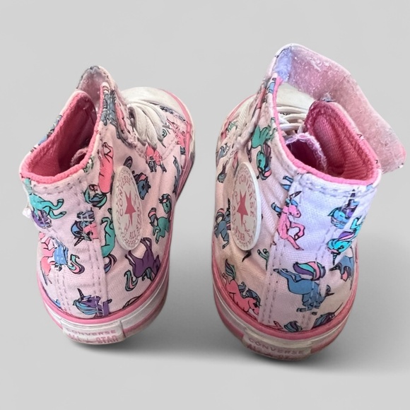 Girls Unicorn Converse, size 7 - Picture 4 of 6